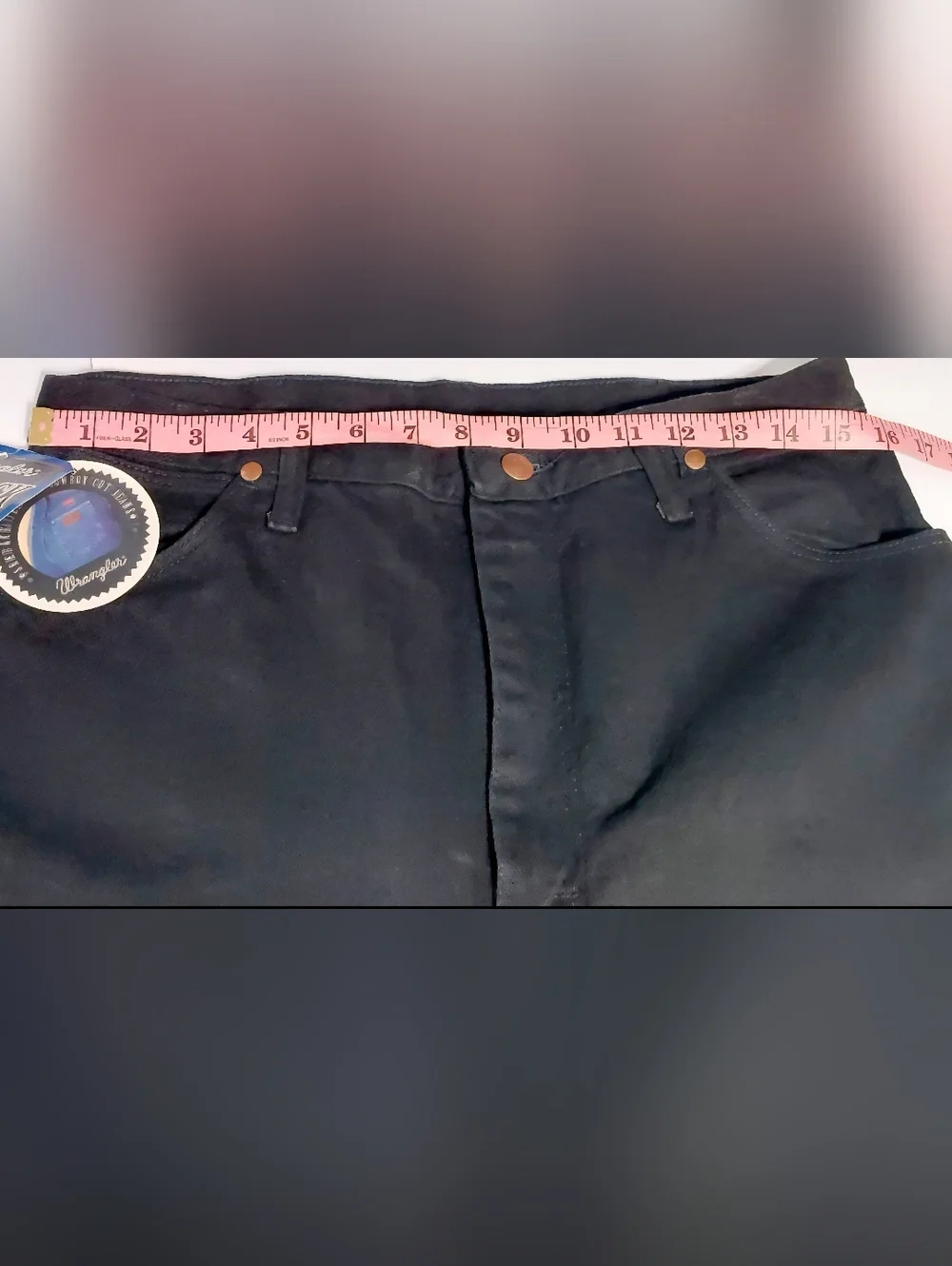 Vintage Wrangler Bareback Slim Fit Black Western Jeans Mens 32x32 Made USA NWT